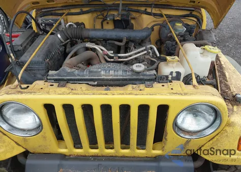 2000 Jeep Wrangler Sport из США, поврежденный, VIN 1J4FA49S0YP789850